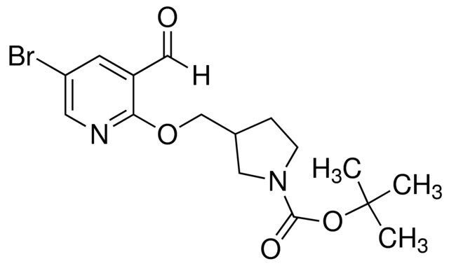 tert-Butyl 3-((5-bromo-3-formylpyridin-2-yloxy)methyl)pyrrolidine-1-carboxylate