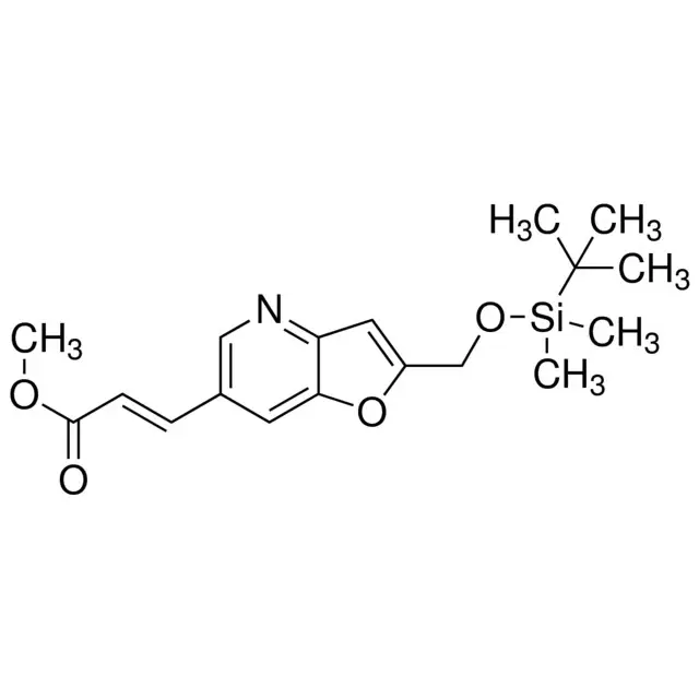 (E)-Methyl 3-(2-((tert-butyldimethylsilyloxy)methyl)furo[3,2-b]pyridin-6-yl)acrylate
