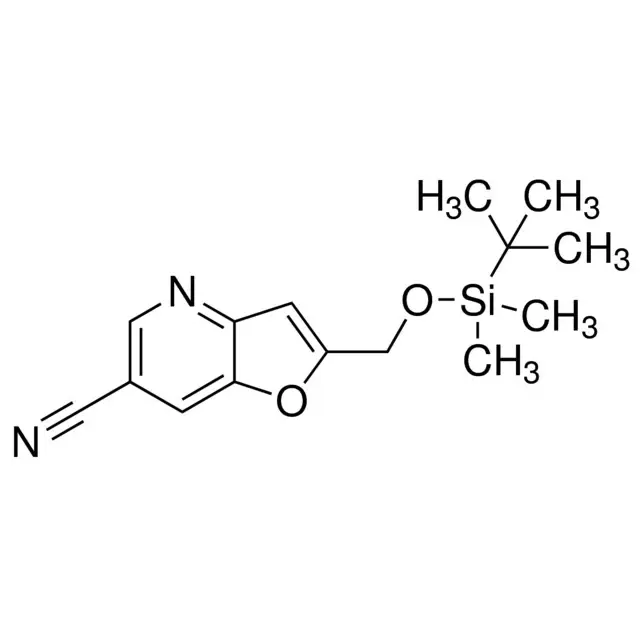2-((tert-Butyldimethylsilyloxy)methyl)furo[3,2-b]pyridine-6-carbonitrile