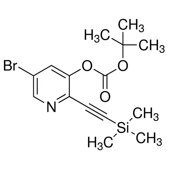 5-Bromo-2-((trimethylsilyl)ethynyl)pyridin-3-yl tert-butyl carbonate