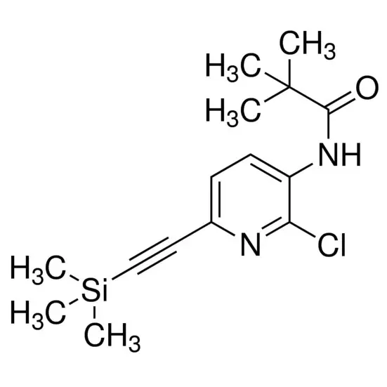 N-(2-Chloro-6-((trimethylsilyl)ethynyl)pyridin-3-yl)pivalamide