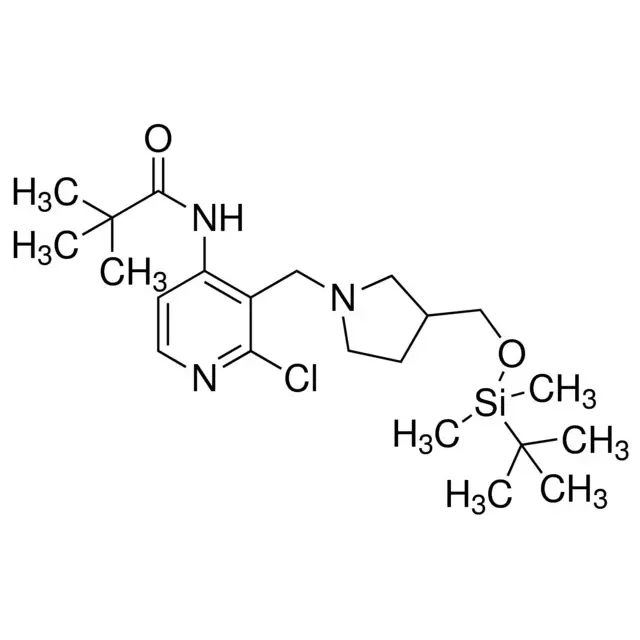 N-(3-((3-((tert-Butyldimethylsilyloxy)methyl)pyrrolidin-1-yl)methyl)-2-chloropyridin-4-yl)pivalamide