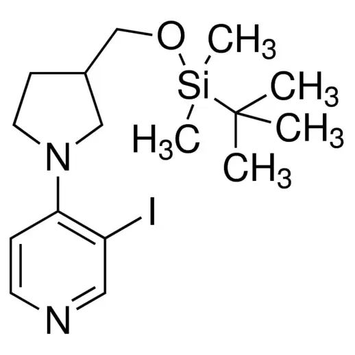 4-(3-((tert-Butyldimethylsilyloxy)methyl)pyrrolidin-1-yl)-3-iodopyridine
