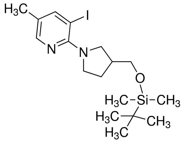 2-(3-((tert-Butyldimethylsilyloxy)methyl)pyrrolidin-1-yl)-3-iodo-5-methylpyridine