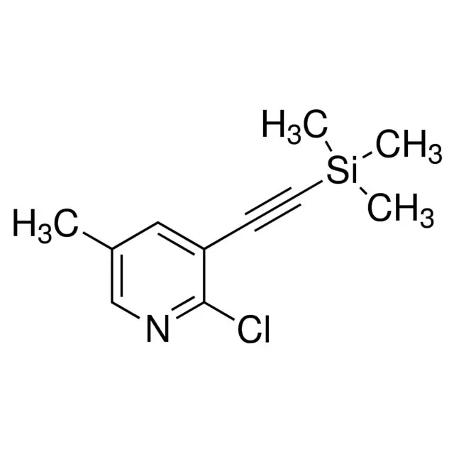 2-Chloro-5-methyl-3-((trimethylsilyl)ethynyl)pyridine