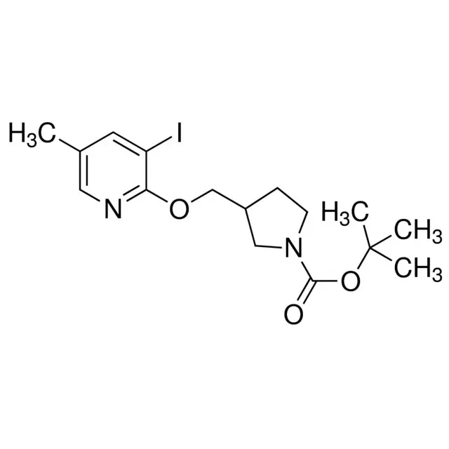 tert-Butyl 3-((3-iodo-5-methylpyridin-2-yloxy)methyl)pyrrolidine-1-carboxylate