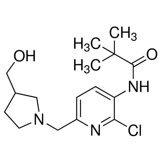 N-(2-Chloro-6-((3-(hydroxymethyl)pyrrolidin-1-yl)methyl)pyridin-3-yl)pivalamide