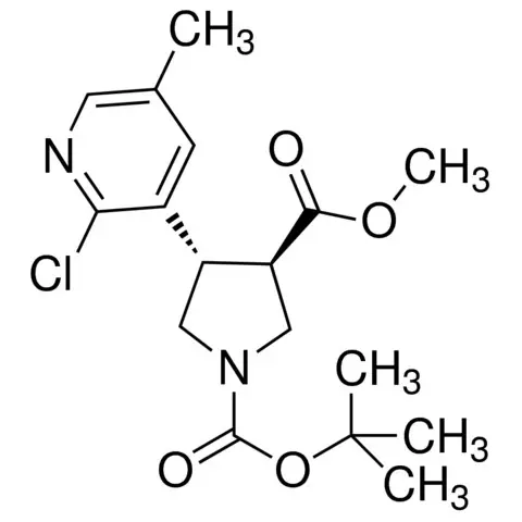 (Racemic trans)-1-tert-butyl 3-methyl 4-(2-Chloro-5-methylpyridin-3-yl)pyrrolidine-1,3-dicarboxylate