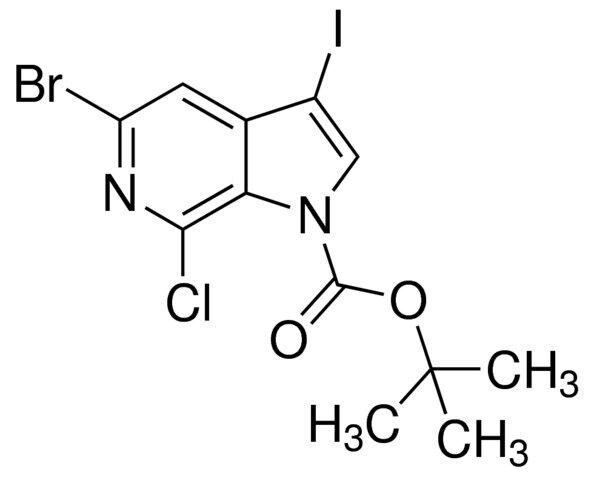 tert-Butyl 5-bromo-7-chloro-3-iodo-1H-pyrrolo[2,3-c]pyridine-1-carboxylate