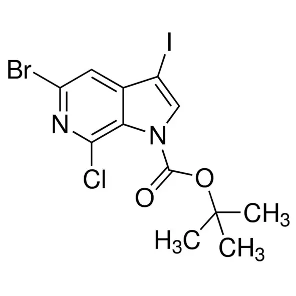 tert-Butyl 5-bromo-7-chloro-3-iodo-1H-pyrrolo[2,3-c]pyridine-1-carboxylate