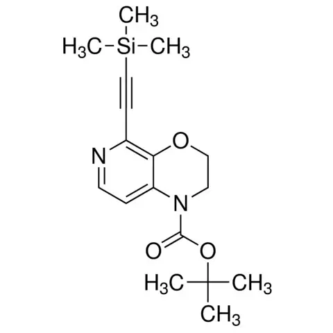 tert-Butyl 5-((trimethylsilyl)ethynyl)-2,3-dihydro-1H-pyrido[3,4-b][1,4]oxazine-1-carboxylate