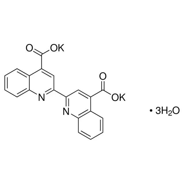 2,2′-Biquinoline-4,4′-dicarboxylic acid dipotassium salt trihydrate