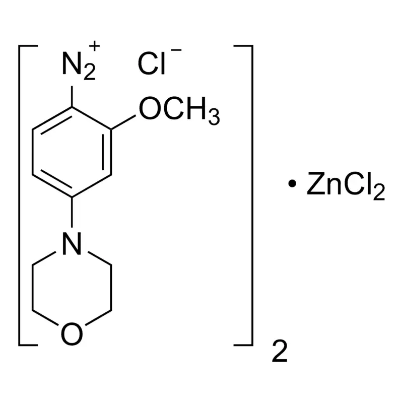 2-Methoxy-4-morpholinobenzenediazonium chloride zinc chloride double salt