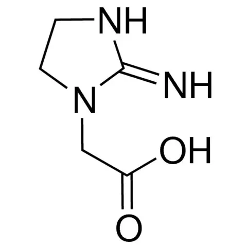 2-Imino-1-imidazolidineacetic acid