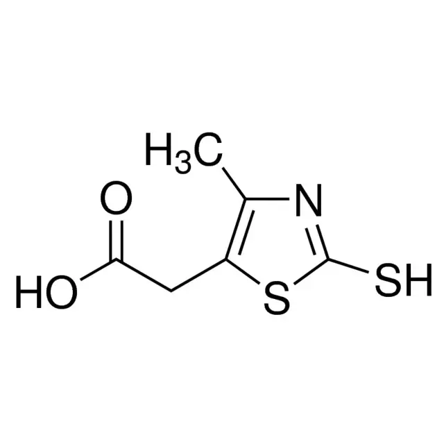 2-Mercapto-4-methyl-5-thiazoleacetic acid