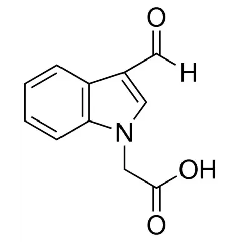 (3-Formyl-1-indolyl)acetic acid