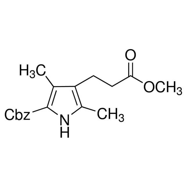 Methyl 5-(benzyloxycarbonyl)-2,4-dimethyl-3-pyrrolepropionate