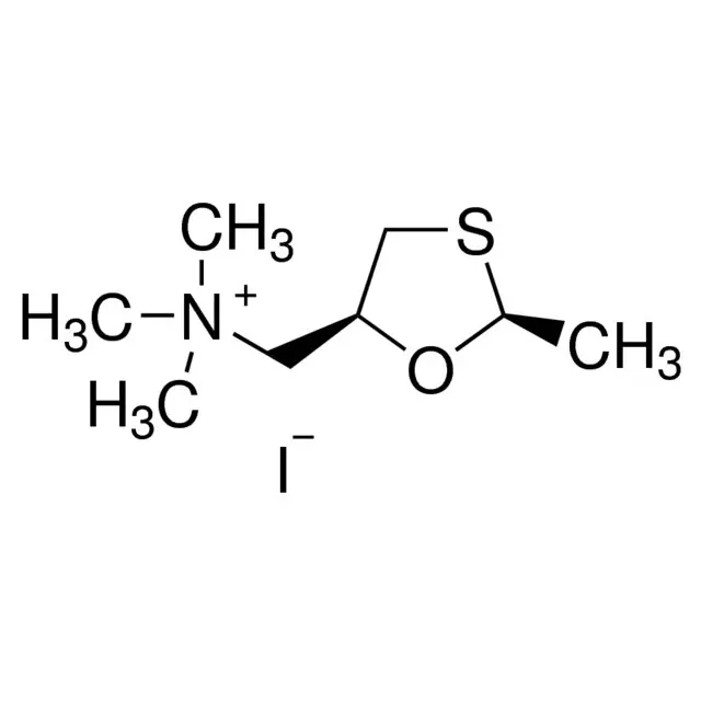 cis-2-Methyl-5-trimethylammoniummethyl-1,3-oxathiolane iodide