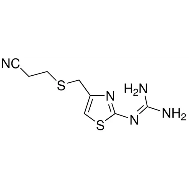 2-[4-(2-Cyanoethylthio)methyl]thiazolyl guanidine