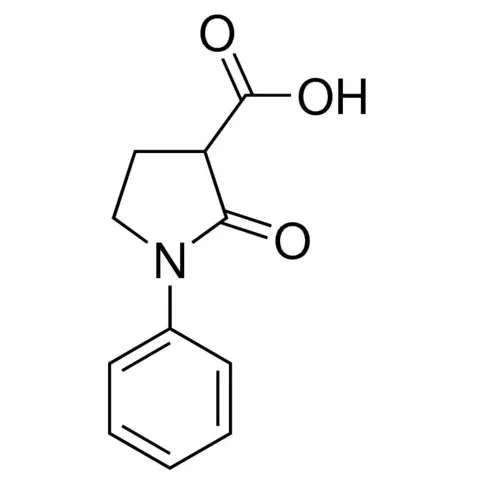 1-Phenyl-2-oxo-3-pyrrolidinecarboxylic acid