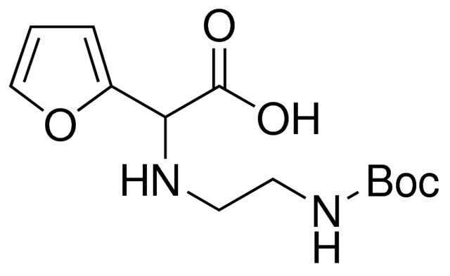 2-(2-N-Boc-aminoethylamino)-2-(2-furanyl)acetic acid