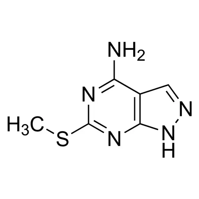 4-Amino-2-(methylmercapto)-7H-pyrazole[2,3-d]pyrimidine