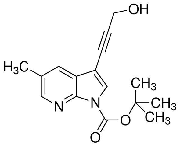 tert-Butyl 3-(3-hydroxyprop-1-ynyl)-5-methyl-1H-pyrrolo[2,3-b]pyridine-1-carboxylate, tech. grade