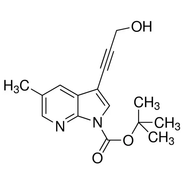 tert-Butyl 3-(3-hydroxyprop-1-ynyl)-5-methyl-1H-pyrrolo[2,3-b]pyridine-1-carboxylate, tech. grade