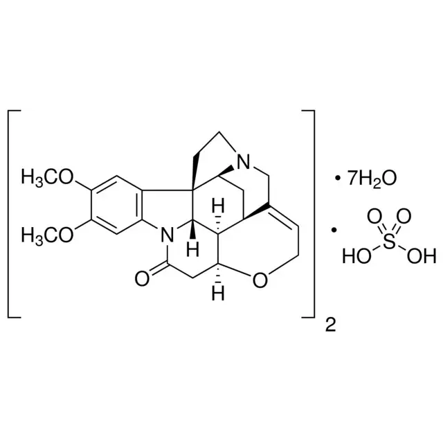 Brucine sulfate heptahydrate