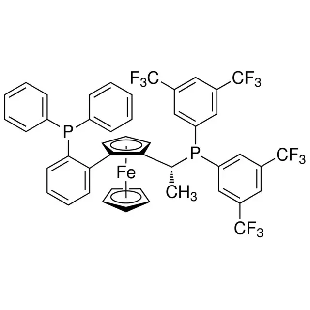 (R)-1-{(RP)-2-[2-(Diphenylphosphino)phenyl]ferrocenyl}ethylbis[3,5-bis-(trifluoromethyl)phenyl]phosphine
