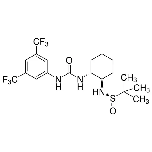 (R)-N-[(1R,2R)-2-(3-(3,5-Bis(trifluoromethyl)phenyl)ureido)cyclohexyl]-tert-butyl-sulfinamide
