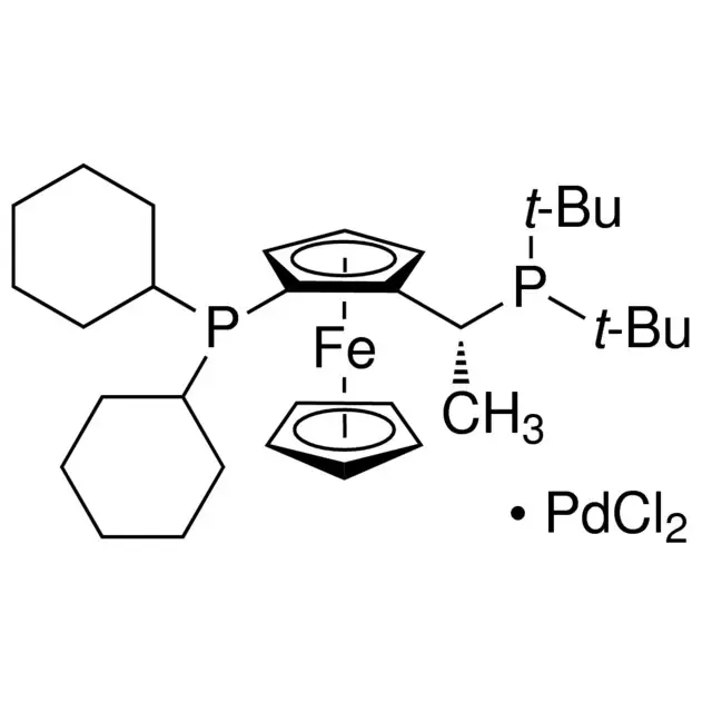 (R)-1-[(SP)-2-(Dicyclohexylphosphino)ferrocenyl]ethyldi-tert-butylphosphine palladium(II) dichloride
