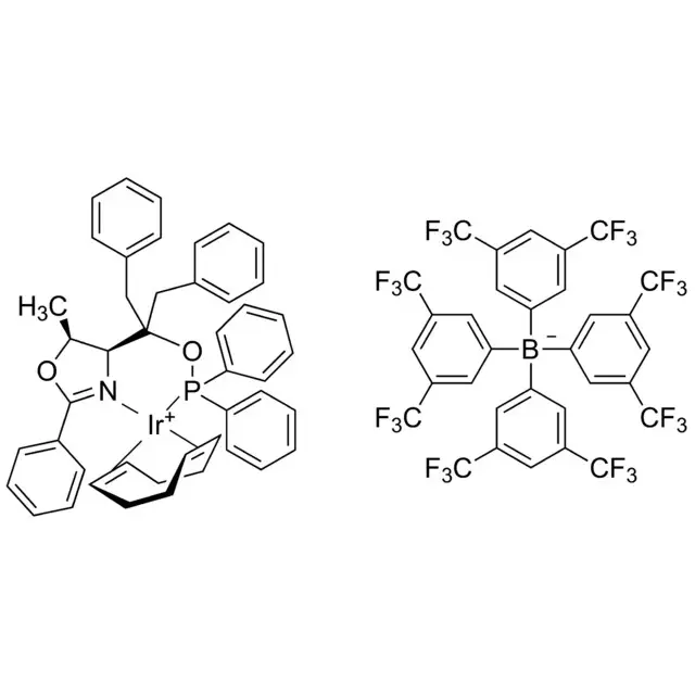 1,5-Cyclooctadiene{[dibenzyl((4S,5S)-5-methyl-2-phenyl-4,5-dihydro-4-oxazolyl)methyl]diphenylphosphinite κN:κP}iridium(I) tetrakis(3,5-bis(trifluoromethyl)phenyl)borate