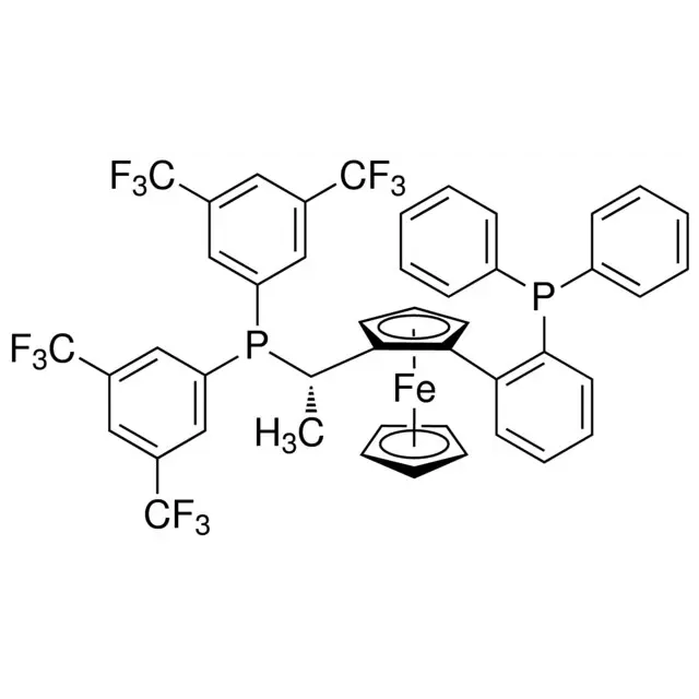 (S)-1-{(SP)-2-[2-(Diphenylphosphino)phenyl]ferrocenyl}ethylbis[3,5-bis-(trifluoromethyl)phenyl]phosphine
