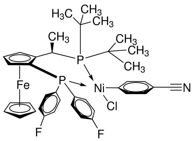 Chloro(4-cyanophenyl)[(R)-1-[(S)-2-[bis(4-fluorophenyl]phosphino]ferrocenyl]ethyldi-tert-butylphosphine]nickel(II)