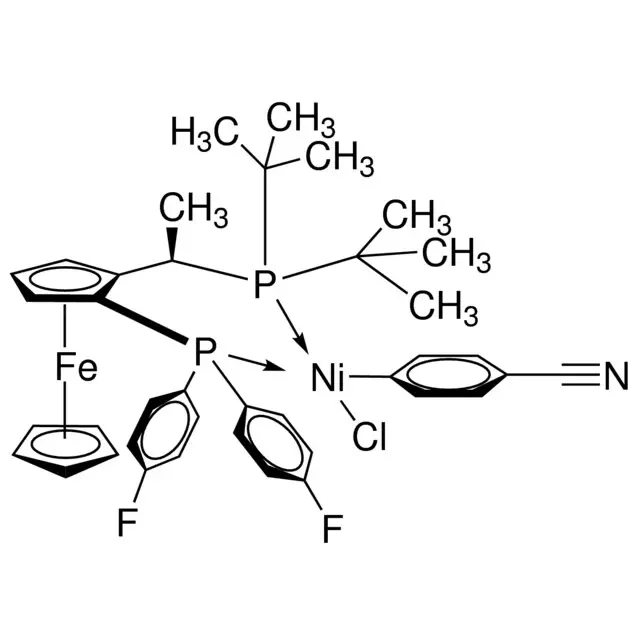 Chloro(4-cyanophenyl)[(R)-1-[(S)-2-[bis(4-fluorophenyl]phosphino]ferrocenyl]ethyldi-tert-butylphosphine]nickel(II)
