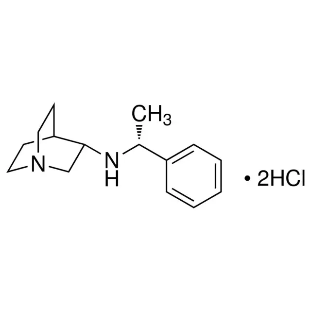 (−)-N-(1(R)-Phenylethyl)-1-azabicyclo[2.2.2]octan-3(S)-amine dihydrochloride