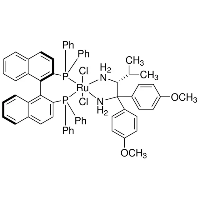 Dichloro[(R)-(+)-2,2′-bis(diphenylphosphino)-1,1′-binaphthyl][(2R)-(−)-1,1-bis(4-methoxyphenyl)-3-methyl-1,2-butanediamine]ruthenium(II)