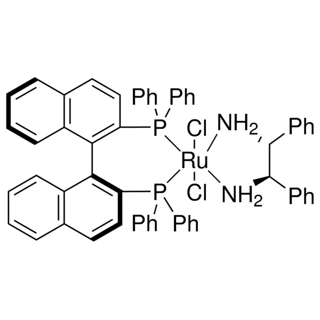 Dichloro[(S)-(−)-2,2′-bis(diphenylphosphino)-1,1′-binaphthyl][(1R,2R)-(+)-1,2-diphenylethylenediamine] ruthenium(II)