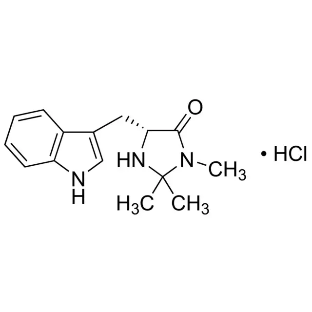(5R)-5-(1H-Indol-3-ylmethyl)-2,2,3-trimethyl-4-imidazolidinone monohydrochloride