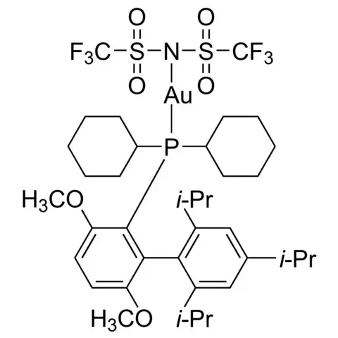 [2-(Dicyclohexylphosphino)-3,6-dimethoxy-2′,4′,6′-triisopropyl-1,1′-biphenyl]gold(I) bis(trifluoromethanesulfonyl)imide