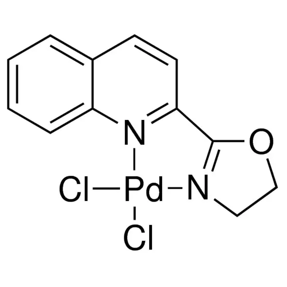 Dichloro[2-(4,5-dihydro-2-oxazolyl)quinoline]palladium(II)