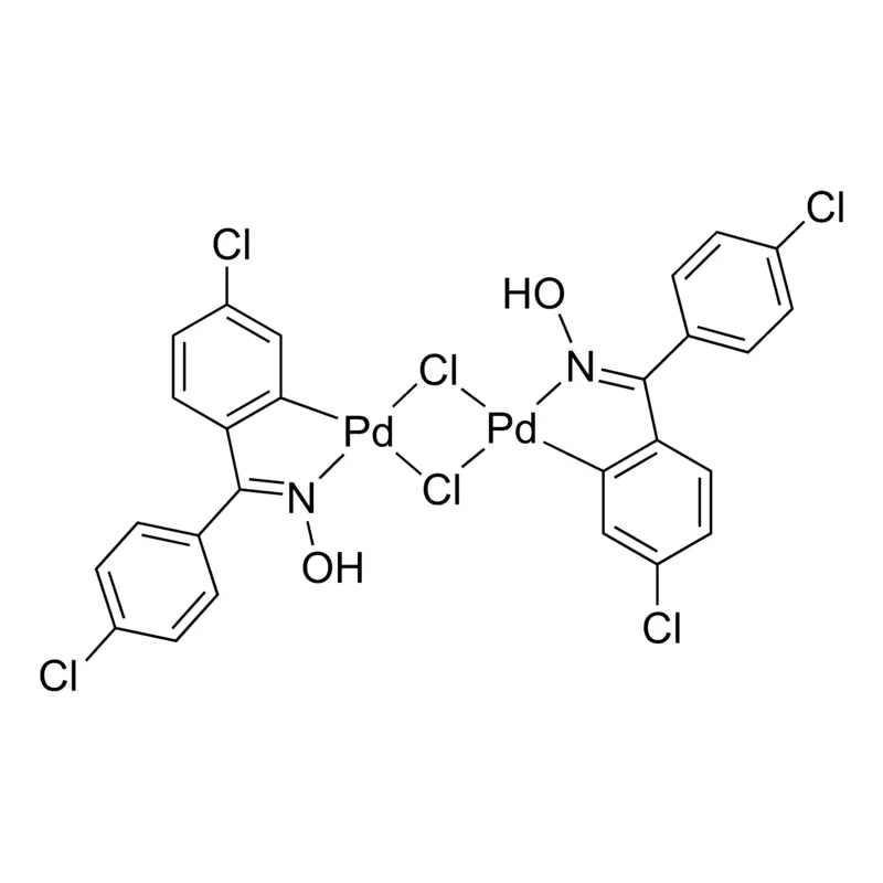 Di-μ-chlorobis[5-chloro-2-[(4-chlorophenyl)(hydroxyimino-κN)methyl]phenyl-κC]palladium dimer
