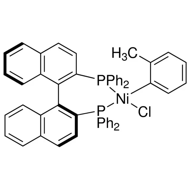 cis-[2,2′-Bis(diphenylphosphino)-1,1′-binaphthyl](2-methylphenyl)nickel(II) chloride