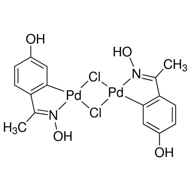 Di-μ-chlorobis[5-hydroxy-2-[1-(hydroxyimino-κN)ethyl]phenyl-κC]palladium(II) dimer