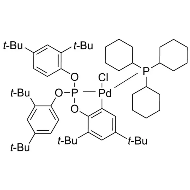 Chloro(η2-P,C-tris(2,4-di-tert-butylphenyl)phosphite)(tricyclohexylphosphine)palladium(II)