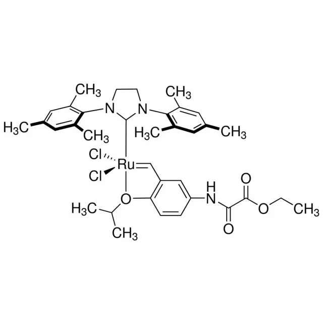 Dichloro[1,3-bis(2,4,6-trimethylphenyl)-2-imidazolidinylidene]{[5-(2-ethoxy-2-oxoethanamido)]-2-isopropoxybenzylidene}ruthenium(II)