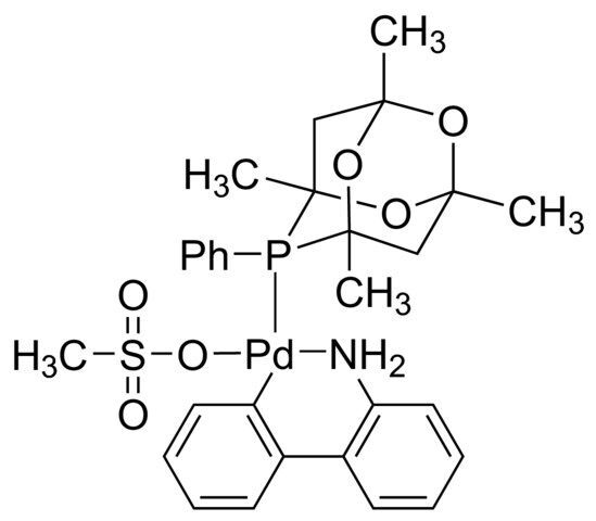 [(1,3,5,7-Tetramethyl-6-phenyl-2,4,6-trioxa-6-phosphaadamantane)-2-(2′-amino-1,1′-biphenyl)]palladium(II) methanesulfonate