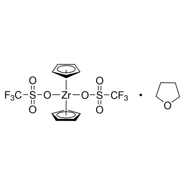 Bis(cyclopentadienyl)zirconium(IV) bis(trifluoromethanesulfonate)tetrahydrofuran complex