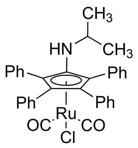 Chlorodicarbonyl(1-(isopropylamino)-2,3,4,5-tetraphenylcyclopentadienyl)ruthenium(II)